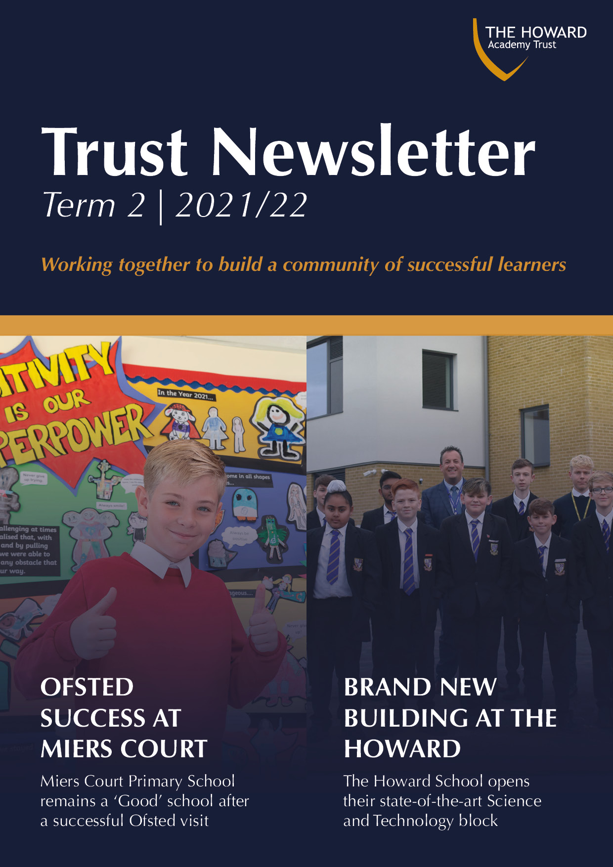 The front page of a Trust Newsletter.